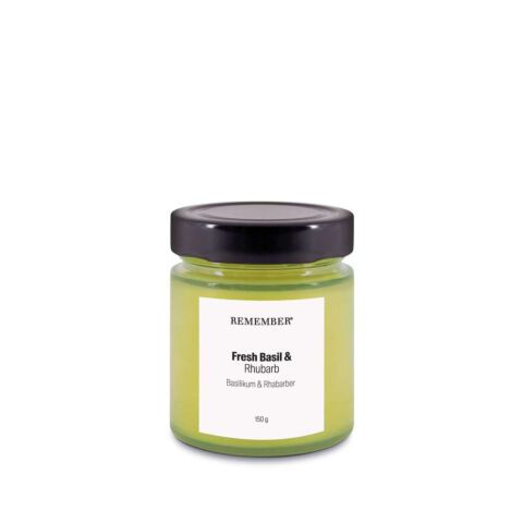 Geurkaars Basilicum Rabarber