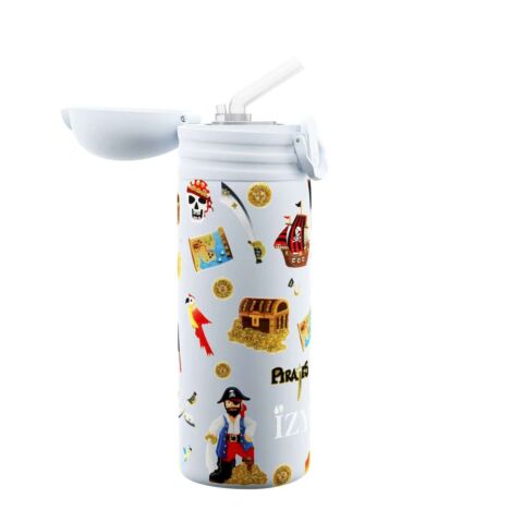 Kids Thermosfles met Rietje 350 ml Piraten