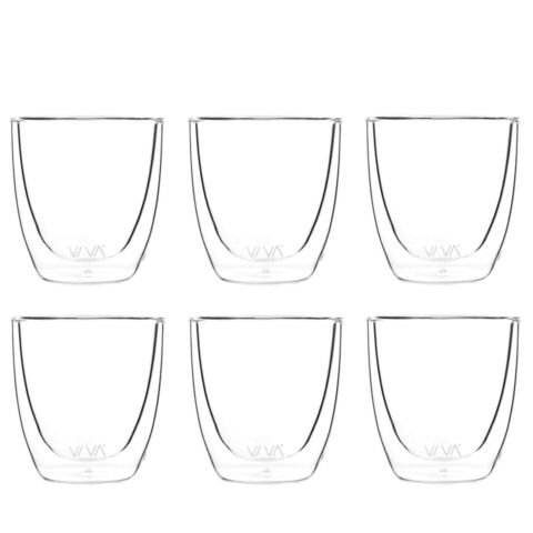 Lauren Glas Dubbelwandig 110 ml Set van 6 Stuks