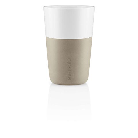 Beker voor Cafe Latte Set van 2 Stuks Pearl Beige