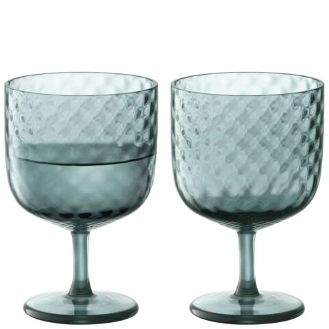 Dapple Wijnglas 325 ml Set van 2 Stuks Water Blue