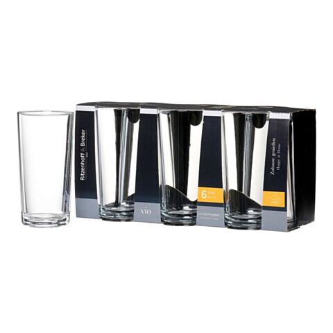 Vio Longdrinkglas 260 ml Set van 6 Stuks