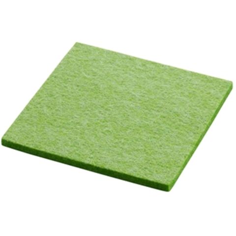 Onderzetter Vilt Vierkant 10x10 cm. Jelly green mel.