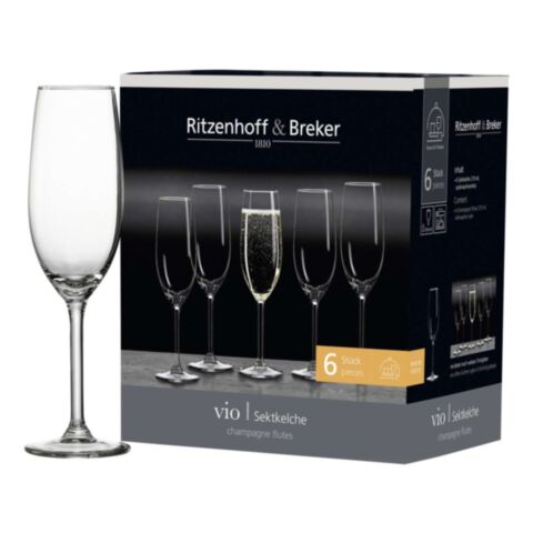 Vio Champagneglas 210 ml Set van 6 Stuks