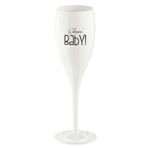 Superglas Cheers No. 1 Champagneglas Welcome Baby