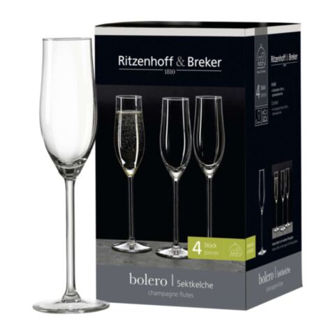 Bolero Champagne Glas 190 ml Set van 4 Stuks