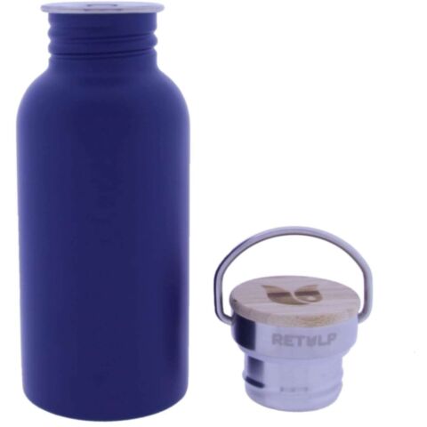 Urban Drinkfles met Bamboe Dop 500 ml Deep Ocean Blue