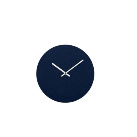Wandklok &Oslash; 28 cm Veld Donkerblauw Wijzer Zilver