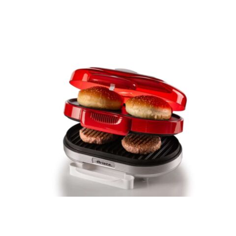 50's Style Party Time Retro Hamburgermaker 1200 W met Dubbele Antiaanbakplaten