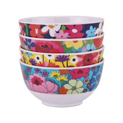 Garden Floral Muesli Schaaltje Ø 11 cm Set van 4 Stuks