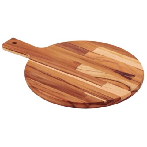 Landhaus Serveerplank Ø 33 x 40 cm Teakhout