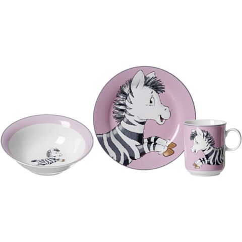 Happy Zoo Ontbijtset voor Kind Set van 3 Stuks Zoe