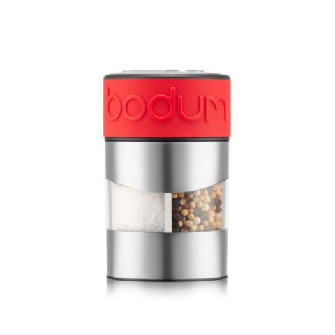 Twin Peper- en Zoutmolen RVS/ Rood