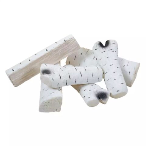 ScandiFlames Keramisch Berkenhout Set van 6 Stuks