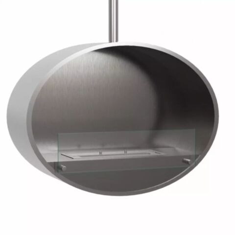 ScandiFlames Hangende Bio-Ethanol Haard Halifax 80 x 160 x 30 cm