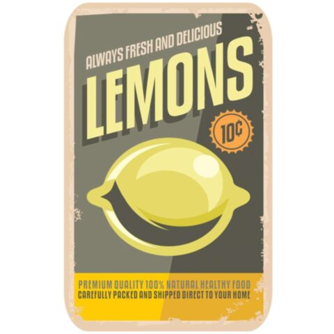 Placemat Rechthoek Lemons 50 x 39 cm