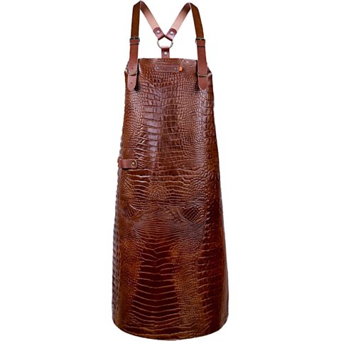 New York Caiman Schort met Schouderbanden XL Leer