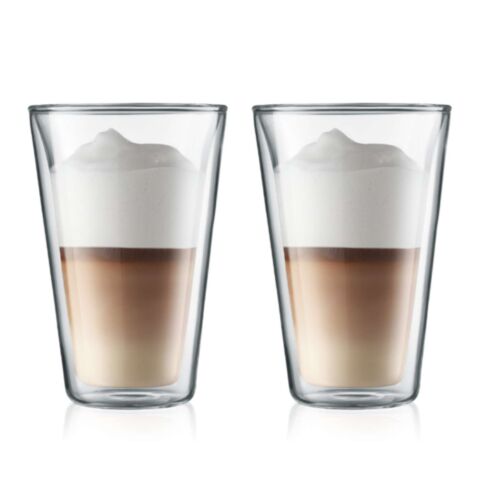 Bodum Canteen Latte Macchiatoglas Dubbelwandig 400 ml Set van 2 Stuks