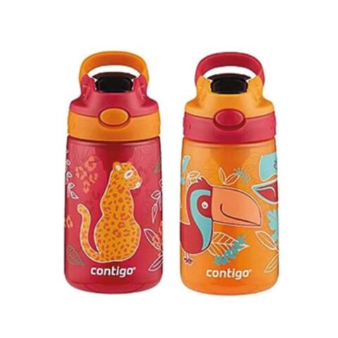 Cleanable Kids Drinkbeker 420 ml Cheetah Parrot Set van 2 Stuks