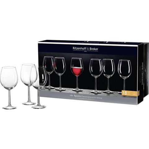 Vio Rode Wwijnglas 200 ml Set van 18 Stuks 4Gastro