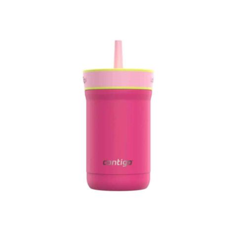 Leighton Kids Thermosbeker met Rietje 420 ml Fuchsia Pink