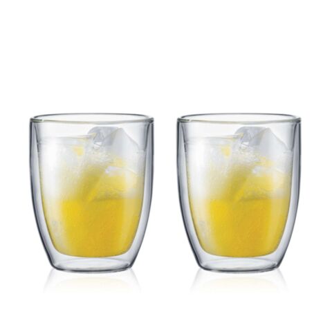 Bistro Drinkglas Dubbelwandig 450 ml H 12 cm Set van 2 Stuks