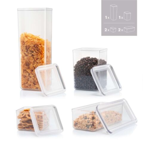 Bodum Canteen Voorraadpotten 2 x 500 ml / 2 x 1 / 1 x 1,2 / 1 x 2,6 liter 6-Delig
