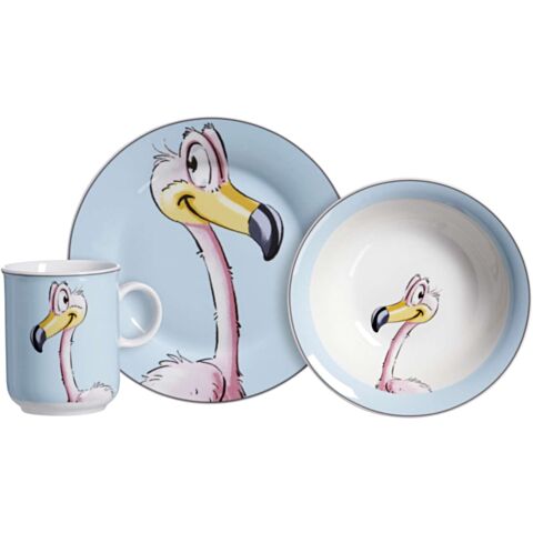 Happy Zoo Ontbijtset voor Kind Set van 3 Stuks Flo