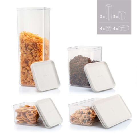 Bodum Canteen Voorraadpotten 4 x 500 ml / 4 x 1 / 2 x 1,2 / 2 x 2,6 liter 12-Delig