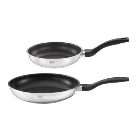 Basic Line Koekenpan &oslash; 20 &oslash; 24 cm Set van 2 Stuks