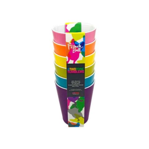 Colorful Beker 470 ml Set van 6 Stuks