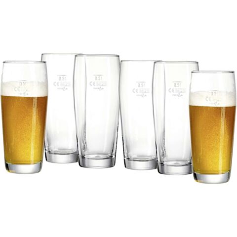 Willi Bierglas 500 ml Set van 6 Stuks