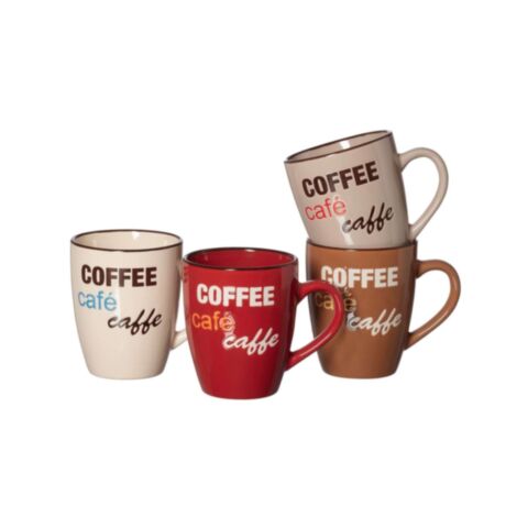 Coffee Jumbo Mok 570 ml Set van 4 Stuks