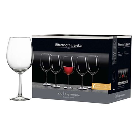 Vio Bourgondischglas 570 ml Set van 6 Stuks