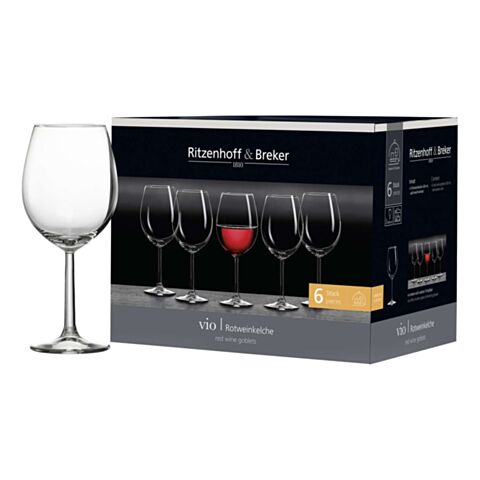 Vio Rode Wijnglas 430 ml Set van 6 Stuks
