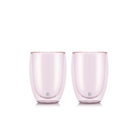 Pavina Drinkglas Dubbelwandig 320 ml Set van 2 Stuks Roze