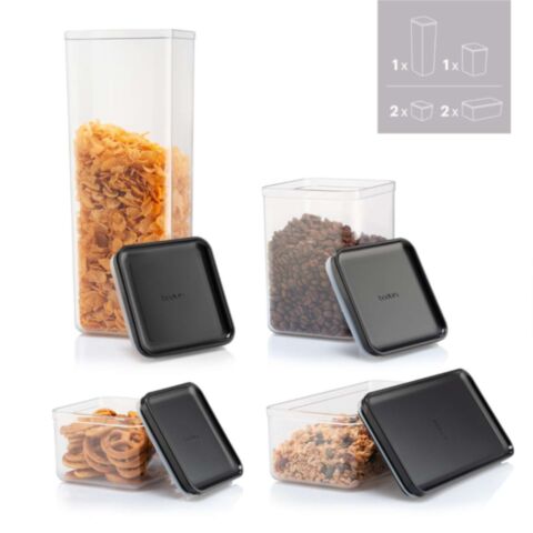 Bodum Canteen Voorraadpotten 2 x 500 ml / 2 x 1 / 1 x 1,2 / 1 x 2,6 liter 6-Delig